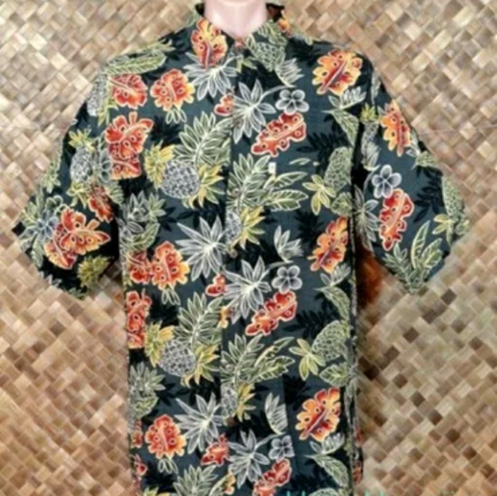 PINEAPPLE MOON mens HAWAIIAN Shirt. XL